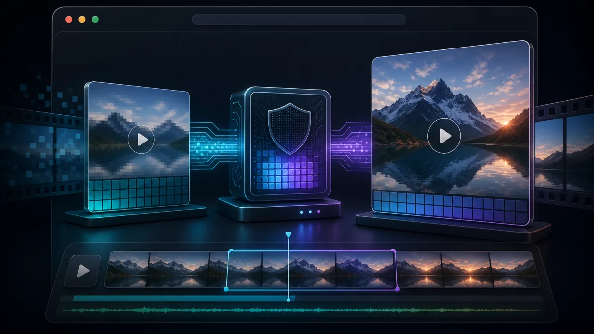 A video frame passing through a private GPU pipeline inside a browser