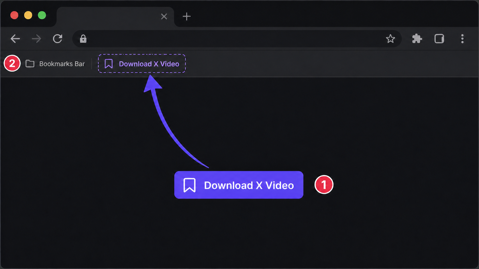 Drag to your bookmarks bar, then click it on an X video post.